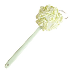 Modern Oval Bath <b>Brush</b> with Soft Bristles Foaming Long Handle for <b>Back</b> Rubbing - Product Image 1