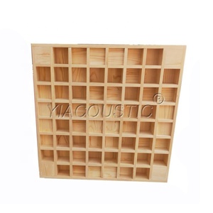 Multifunktionaler quadratischer Reststudio-Schalldiffusor 24 * 24 Zoll Holzplatte Deutschland - Product Image 4