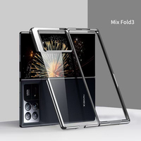 Casing HP Lipat Premium Full Cover Electroplate Clear PC untuk Xiaomi MIX FOLD 3