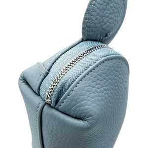 Cute Cartoon <strong>Mouse</strong> Ear First Layer Cowhide Coin <strong>Purse</strong> Genuine Leather Mini Wallet With Wrist Strap Key Chain Small Storage Bag - Product Image 3