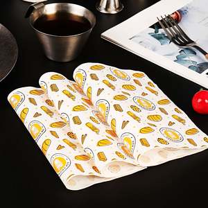 Papier d'emballage alimentaire biodégradable enduit de PE résistant à la graisse personnalisé pour le café et la boulangerie Emballage écologique Impression de logo personnalisée - Product Image 1