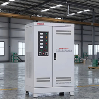 Estabilizador de Voltaje Electrónico Trifásico Serie SBW DBW de 6 KVA, Tipo Gabinete de CA, Pantalla LED/LCD, 220V para Uso en SVC, Precio de Fábrica