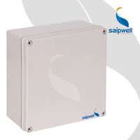 Saipwell 200*200*95mm boîte de connexion de câble en plastique électrique murale IP66 étanche à l'extérieur avec couvercle vissé
