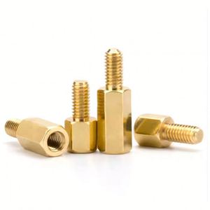 Entretoises M2 M2.5 M3 en laiton, bronze, acier, mâle-femelle, à tête ronde, finition zinguée galvanisée, pour applications minières - Product Image 3
