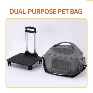Wholesale Detachable Foldable Breathable Travel Portable Cat <b>Carrier</b> <b>Bag</b> Pet <b>Dog</b> Stroller - Product Image 5
