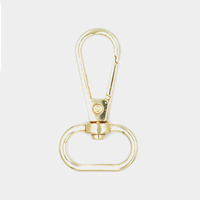 Mousqueton pivotant en alliage de zinc de haute qualité avec déclencheur à œil rond-Sans nickel pour sac à main en cuir de qualité supérieure et matériel de ceinture/sangle