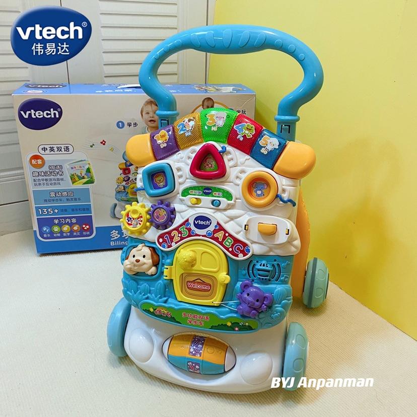 vtech 80-505618 marcheur multifonctionnel bilingue-bleu