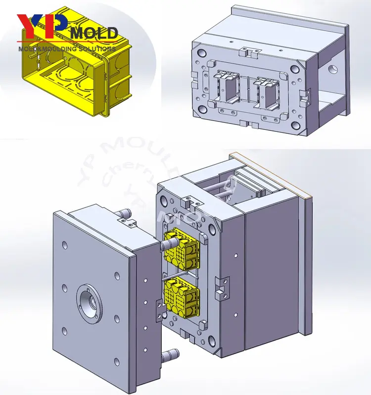 home appliance mold customization Design waterproof Electrical Junction Box Plastic Injection Mold mould