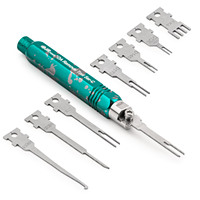 Outil d'extraction de broches électriques industrielles ST5255, outil de démontage de bornes, poignée en aluminium, construction en acier, inclus
