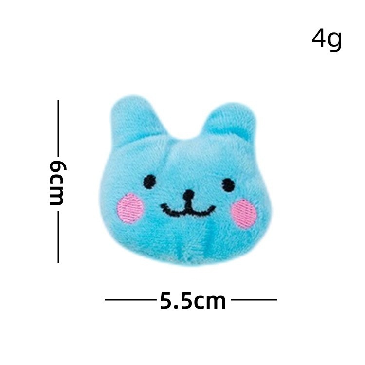 Muñeco de peluche de conejito de cara azul