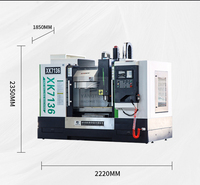 Fresadora cnc de escritorio con certificado CE, máquina de programación de 3 ejes, mini vertical XK7136