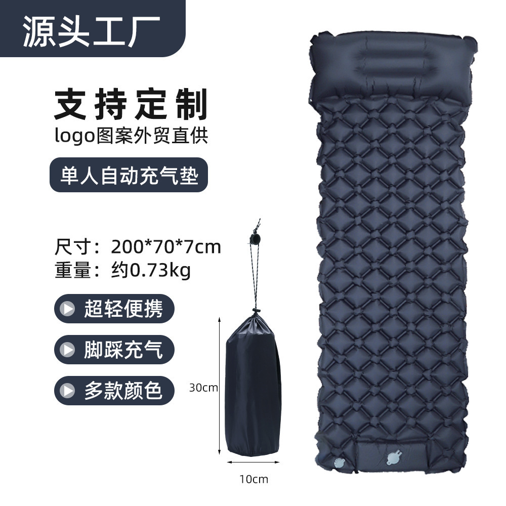 Single-piece, extra wide and thick, 200*70*7cm [Dark Blue]
