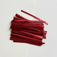 Al por mayor de fábrica: Lazos de alambre de plástico para embalaje de pan y azúcar, y ataduras decorativas de alambre metalizado para postres de fiesta