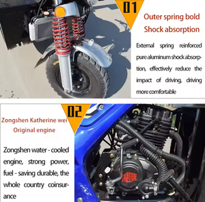 Tricycle moto benne basculante 9 roues pour passagers et marchandises, 300cc, <span class=keywords><strong>essence</strong></span>, carrosserie ouverte pour le transport de marchandises, <span class=keywords><strong>prix</strong></span> usine - Product Image 2