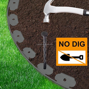 Borde de Plástico Flexible HUGELEAF PE de 4.5 Pulgadas de Alto, Sin Necesidad de Excavación, con Clavos de Fijación, Ecológico e Impermeable para Jardines de Flores - Product Image 6