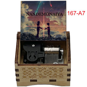 <span class=keywords><strong>Película</strong></span> de Anime tu nombre canción final Nandemonaiya caja de música melodía de lujo Aniversario de madera regalo de cumpleaños - Product Image 6