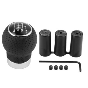 Car Gear <b>Knob</b> Leather 5 Speed 6 Speed Manual <b>Shift</b> Head Ergonomic Design For Manual Transmission Vehicles - Product Image 2