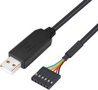 FTDI USB a TTL serie, 5V Cable adaptador de 6 pines 0,1 pulgadas de paso hembra Header UART IC FT232RL Chip Windws 10 8 8 Linux MAC