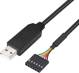 UART — câble adaptateur série FTDI USB vers TTL 5V, 6 broches, 0.1 pouces, connecteur UART IC FT232RL, puce winws 10 8 7, Linux MAC - Product Image 6