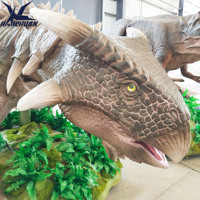 Gerçek dinozor boyutunda Dino Park Lifesize dinozor robotu Animatronic Ankylosaurus