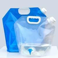 Pochettes transparentes avec bec verseur et poignée en plastique pour huile de cuisson, lait de soja, eau potable – 1,5L, 2,5L, 5L, 10L
