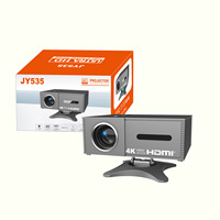 JY535 400Ansi Proyektor Portabel Pintar AutoFokus 4K TV Stick Android Proyektor Siang Hari Home Theater Auto Keystone Proyektor Pintar Beamer