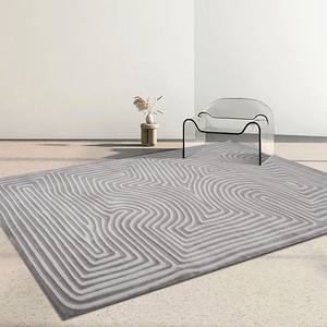 Alfombra Moderna de Lujo para Sala de Estar, Dormitorio, Sofá o Mesa de Centro, Rectangular, con Patrón Geométrico, Resistente a las Manchas - Product Image 2