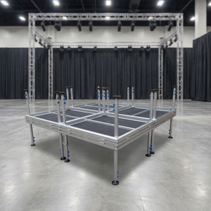 Aluminum Non-Slip Surface Outdoor Stage Custom Portable Stage System Event <b>Platform</b> for Uneven Ground - Product Image 1