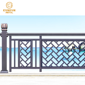 Bán buôn hiện đại biệt thự sân vườn lan can Dễ dàng cài đặt nhôm ban công lan can kk8288 kim loại hiện đại lan can tay vịn - Product Image 1