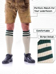 الجوارب Lederhosen مخصص الألمانية الجوارب Oktoberfest الجوارب <span class=keywords><strong>Bavarian</strong></span> Lederhosen للرجال - Product Image 3