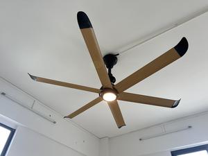 VFans 6 aspas 2M DC Motor HVLS ventilador elegante patrón de madera aspas ventilador de refrigeración para cafetería escuela Hotel sala de estar - Product Image 3