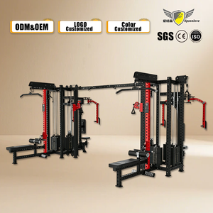 Deze multifunctionele trainingsmachine met acht stations wordt gebruikt voor full-body workouts en fitnesstraining. - Product Image 1