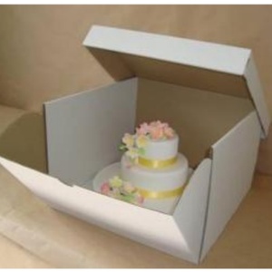 Traditional Large Personalised Luxury White Round Tall Elegant Favour Bridal Cardboard <b>Wedding</b> Cake <b>Box</b> - Product Image 6
