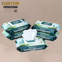 Échantillon Gratuit Fournisseur de Lingettes Humides Personnalisées 100% Biodégradables Écologiques Jetables Non Tissées Biologiques Non Parfumées pour Bébé
