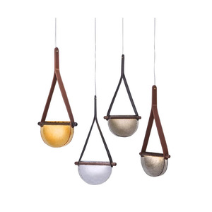 Lámpara Colgante de Vidrio Minimalista Moderna Nórdica con LED en Colores Dorado/Negro/Blanco, Altura Ajustable para Comedor, Dormitorio y Hogar - Product Image 3