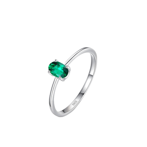 <b>Resizable</b> 925 Sterling Silver 18K Gold Plated Quartz Round Brilliant Cut Prong Set Engagement <b>Ring</b> for Women - Product Image 1