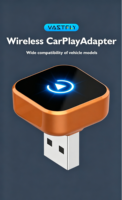 Adaptateur CarPlay sans fil CP12 2 en 1, convertit le CarPlay filaire d'usine en CarPlay sans fil pour toutes les voitures, dongle sans fil pour voiture