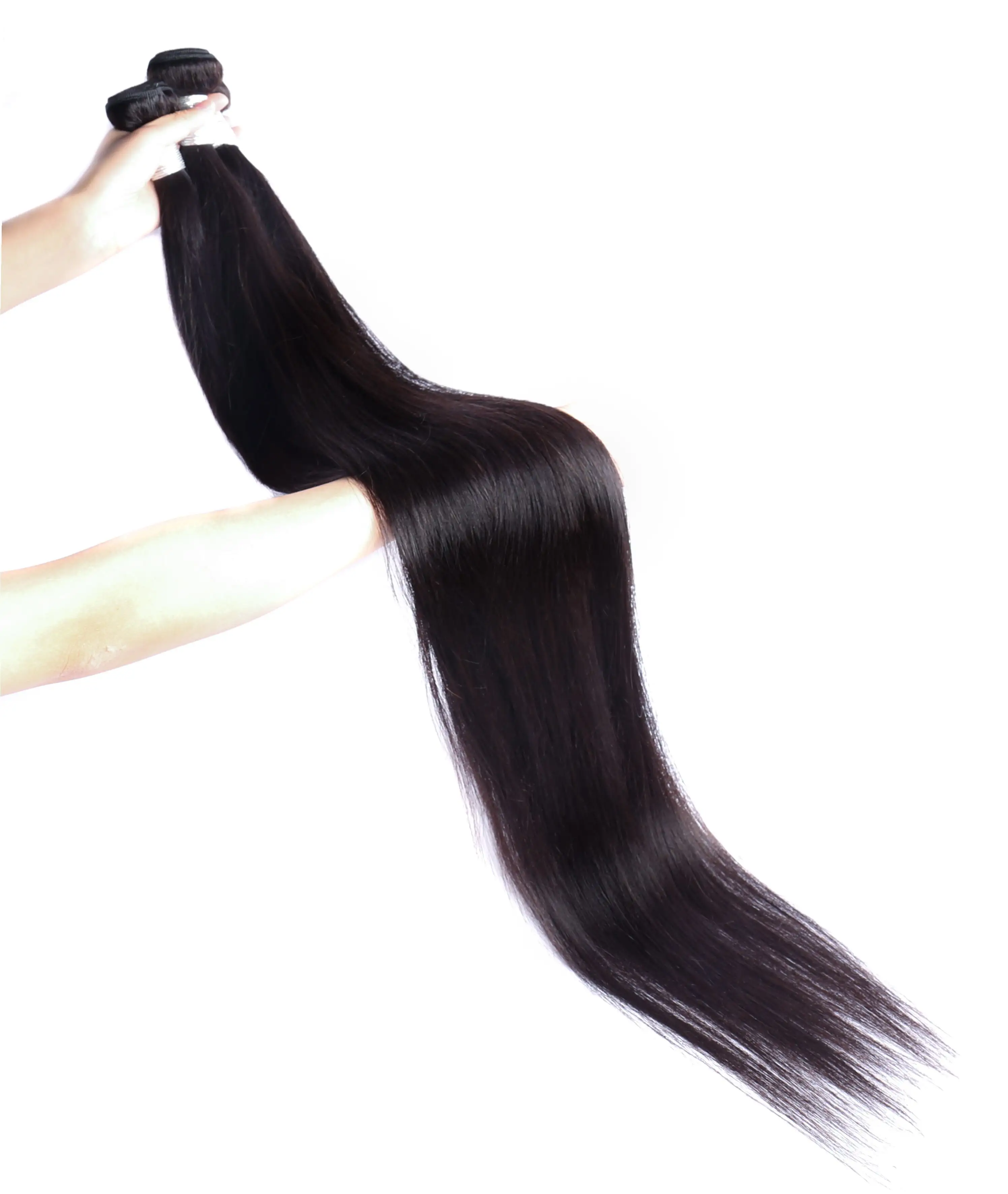 Virgin Human Hair Bundles Peruvian Long Cuticle Aligned Straight 30 32 34 36 38 40 Inch Brazilian Hair Machine Hair Weave