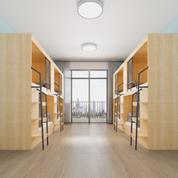 Lit superposé capsule personnalisable avec rideau, armoire de rangement et éclairage LED, idéal pour dortoirs et auberges de jeunesse