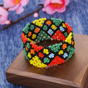 Braccialetto MIYUK per Donna, Gioielli Turchi Bohémien, Bracciali Fatti a Mano, Pulseras Estive <span class=keywords><strong>con</strong></span> <span class=keywords><strong>Perline</strong></span> di Vetro Rosa, Bijoux - Product Image 4