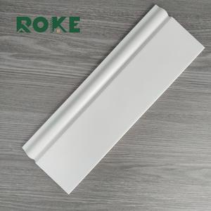 ROKE Ps Led <strong>Pvc</strong> Skirting Board With Led Light Line For Home Decor Wpc <strong>Baseboard</strong> Skirting - Product Image 2