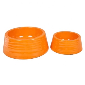 Penjualan Baru Perlengkapan Mangkuk Makan Anjing Melamin Biru Oranye Perlengkapan Makan Hewan Peliharaan Mewah Modern untuk Hewan Peliharaan - Product Image 1