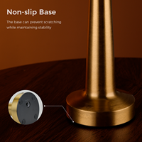 Lampes de nuit LED rechargeables par USB de style nordique vintage, lampes de table sans fil en forme d'haltères de luxe pour un éclairage décoratif