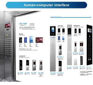 Fuji Aufzug China Beste Fabrikherstellung 630kg 2-Etagen-Lift Personenaufzug Büro Edelstahl-Traktion Französisches <span class=keywords><strong>Design</strong></span> - Product Image 4