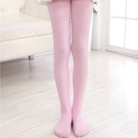 Collants de Danse Longs Blancs Économiques 80D pour Enfants, Collants de Ballet pour Filles