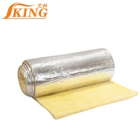 IKING Panneau de laine de verre moderne 30-150mm R11.0/R21.0 avec isolation en feuille d'aluminium, certifié ISO, ignifuge pour serres