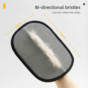 ถุงมือกำจัดขนแมวไฟฟ้าสถิตสองด้านใช้ซ้ำได้สำหรับทำความสะอาดโซฟาเฟอร์นิเจอร์พรมสัตว์เลี้ยง - Product Image 2