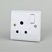 Prise murale électrique en bakélite, norme britannique, durable, avec revêtement, 13A 15A, avec voyant néon, pour usage domestique et professionnel
