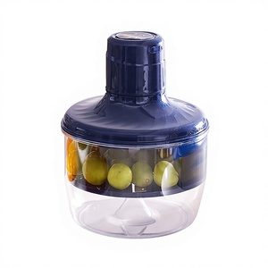 Éplucheur de fruits et légumes électrique automatique avec 5 lames pour éplucher les raisins, l'ail, les jujubes, haute efficacité, bleu HY-XP8 - Product Image 1