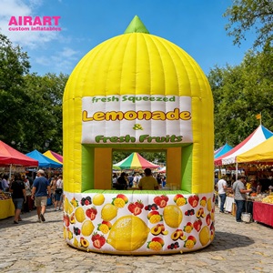 Kiosque géant <span class=keywords><strong>gonflable</strong></span> en forme de citron pour festival de musique en plein air - Product Image 2